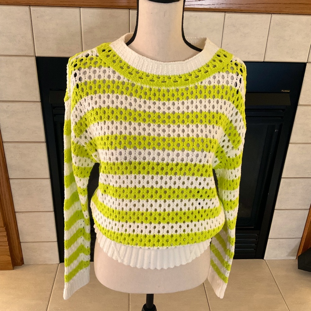 NWOT Tribal Chandail Horizontal Cotton Sweater, Women’s Sz P/S